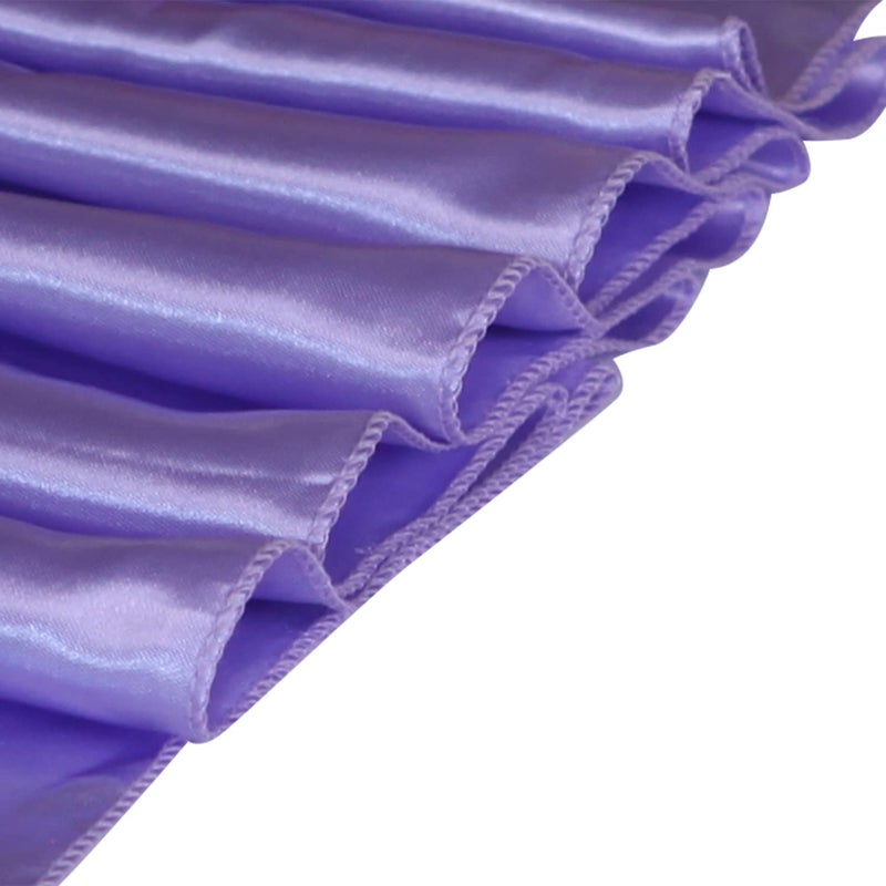 WELMATCH Lavender Satin Chair Sashes Ties 50 pcs Wedding Banquet Party Event Decoration Chair Bows (Lavender, 50, 6.5"x108") - Image 3